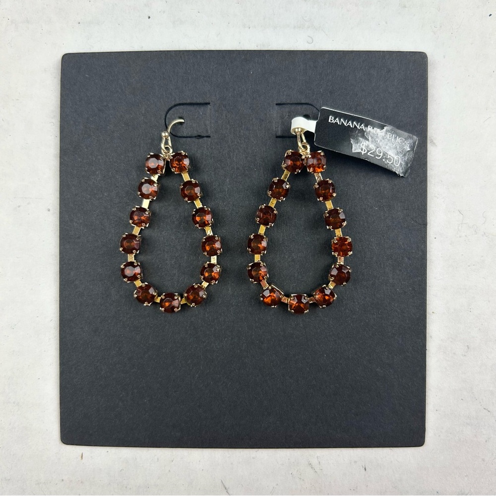 Banana Republic Dangle Rhinestone Earrings
